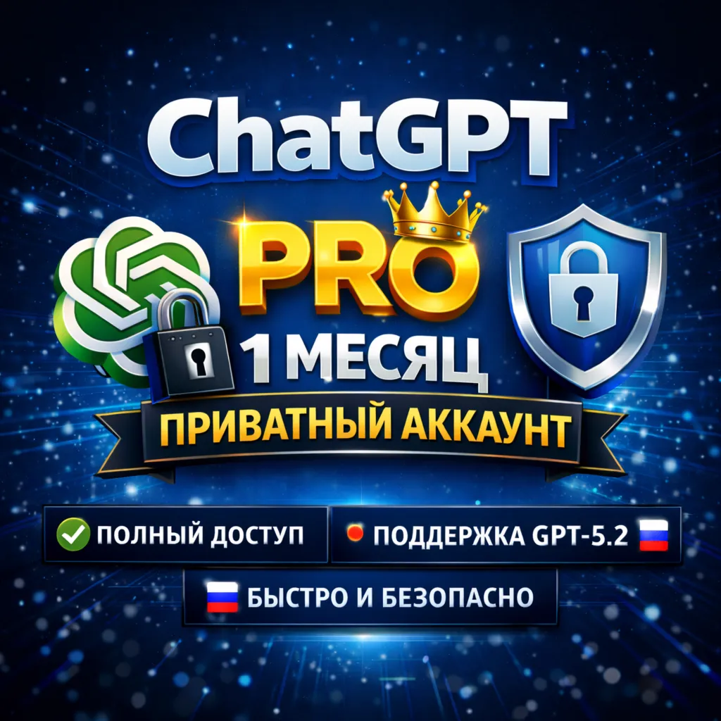 ChatGPT PRO — Приватный аккаунт на 1 месяц