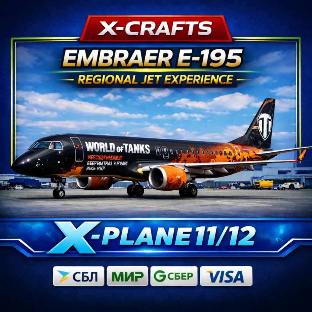 Embraer E195 by X-Crafts X-plane 11/12