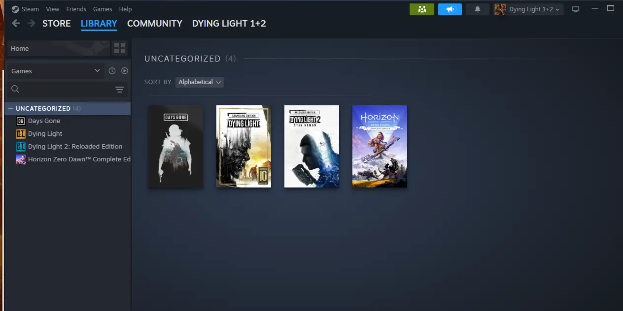 Days Gone + Horizon Zero Dawn & Dying Light 2 (офлайн-аккаунт Steam)