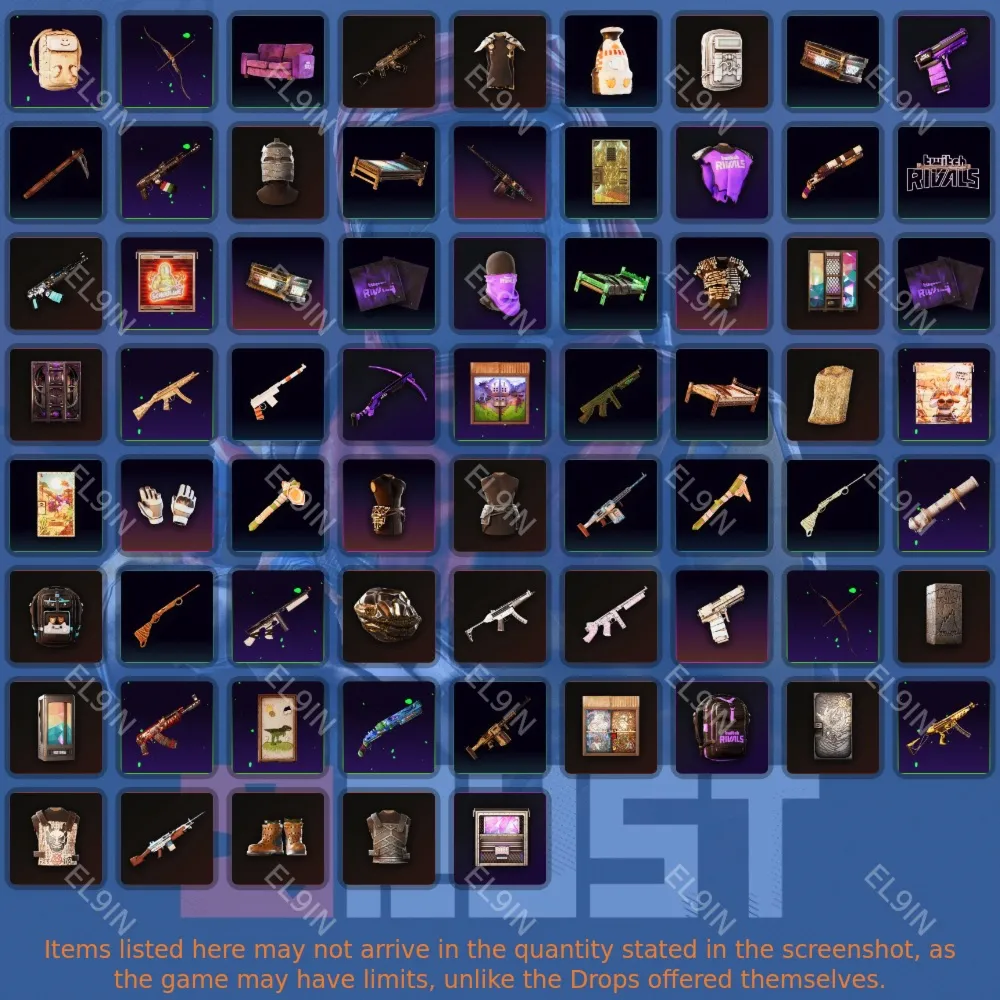 ⭐Rust⚜️Твич Дропсы⚡68 предметов + 🎁