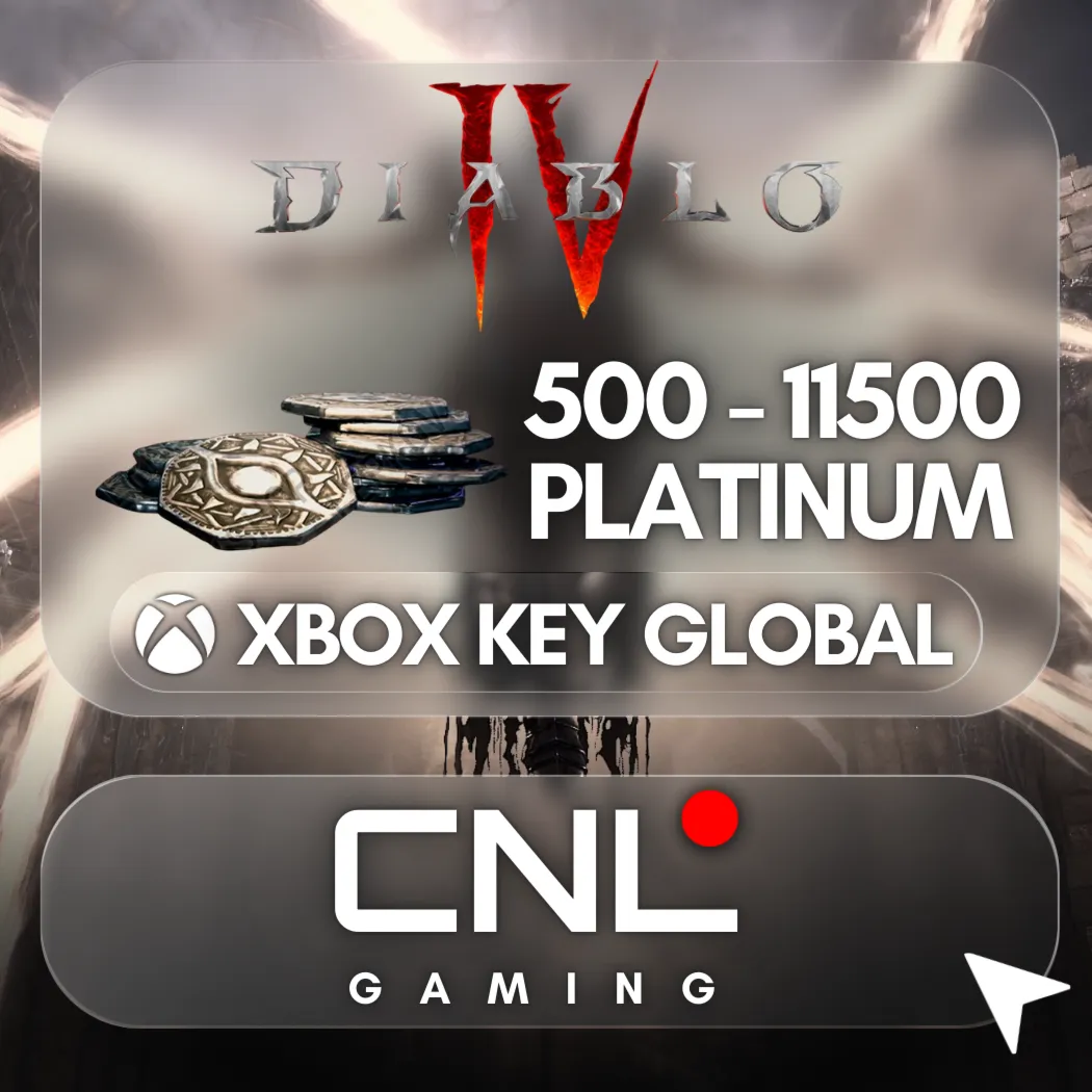 Diablo IV 500 - 11500 Платиновый ключ для Xbox (глобальная версия)