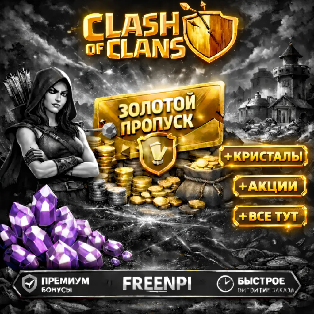 💖Clash of Clans🍀GOLD PASS💖АКЦИИ🍀GEMS💖