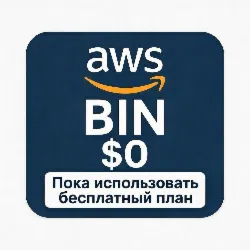 Бесплатный план карта $1 для Подписка на AWS