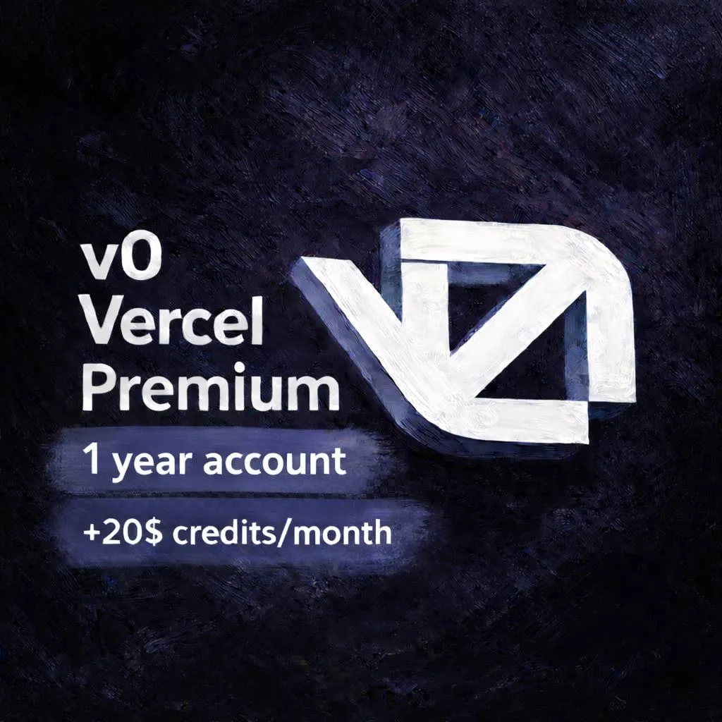 v0 Vercel Premium | 1 Year | account | ИИ для создания сайтов, UI и кода