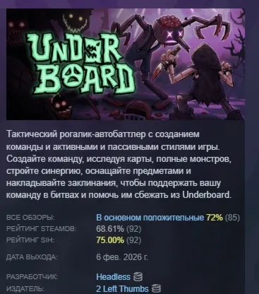 Underboard АВТОДОСТАВКА STEAM РОССИЯ