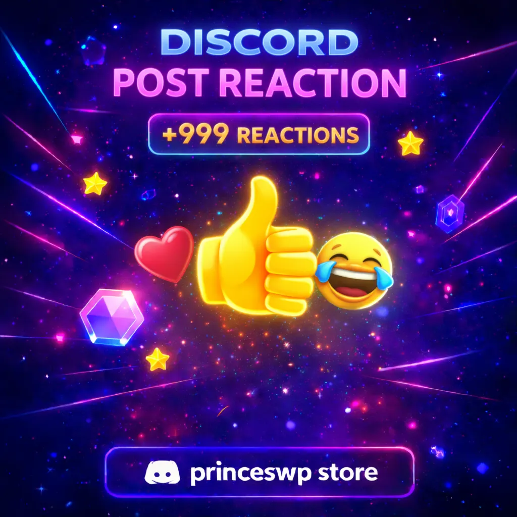 Discord Post Reaction 100 Member | = 3$ 