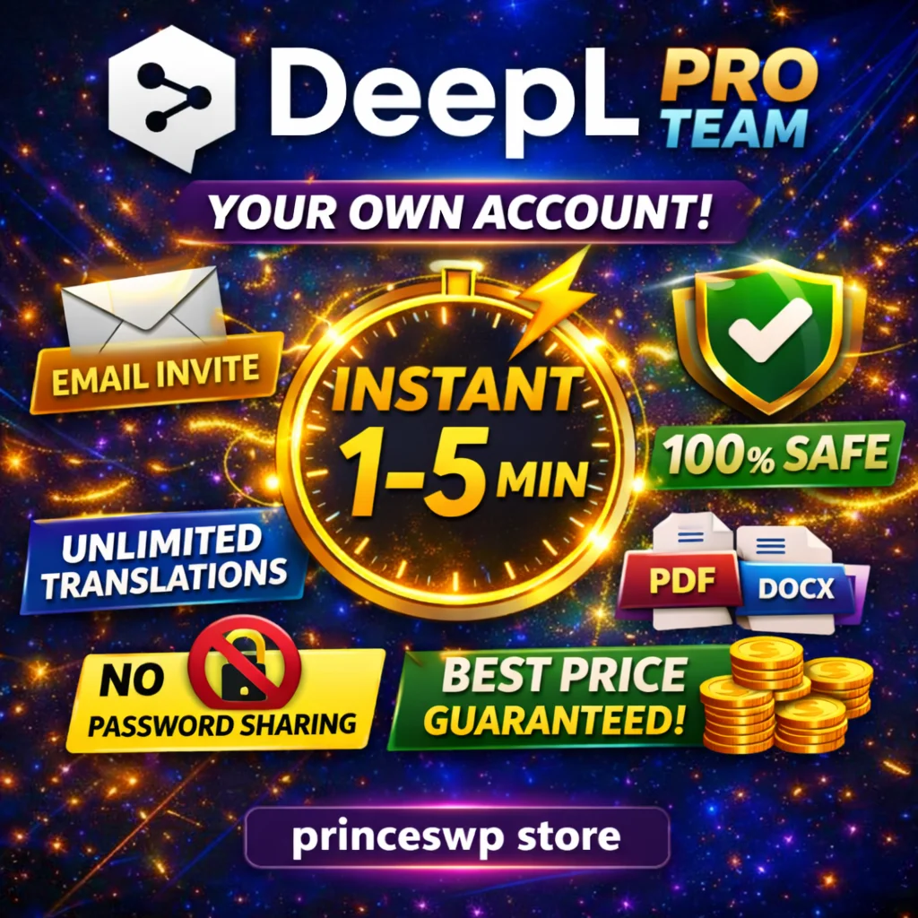 ⭐ DeepL PRO TEAM | Личный аккаунт ✅ | Email-приглашение | Мгновенно ⚡1 мин