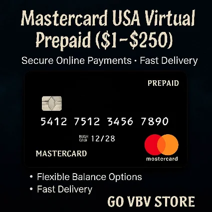 Виртуальная предоплаченная карта Mastercard США (от 1 до 250 долларов) 🛍 ️ | Безопасн