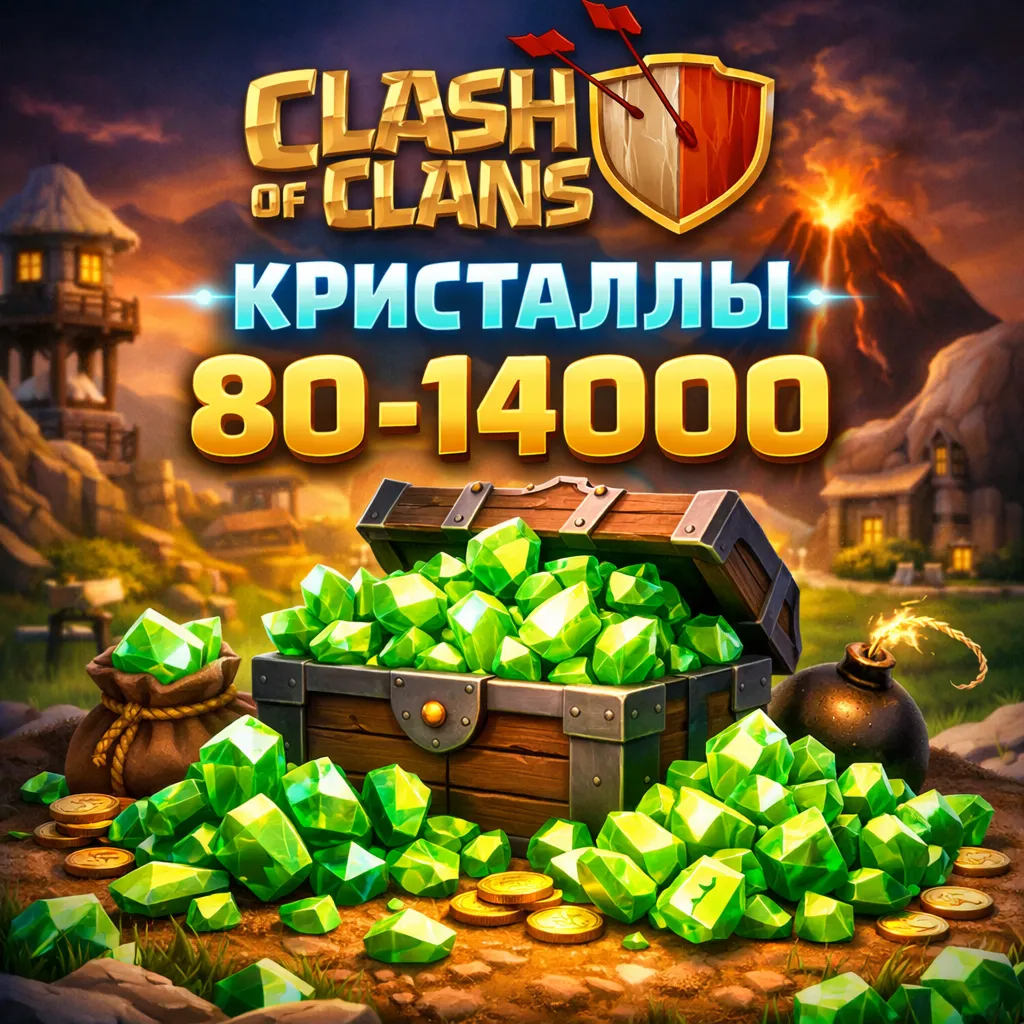 Донат Clash of Clans без входа в аккаунт гемы 80–14000 / Набор строителя | Supercell