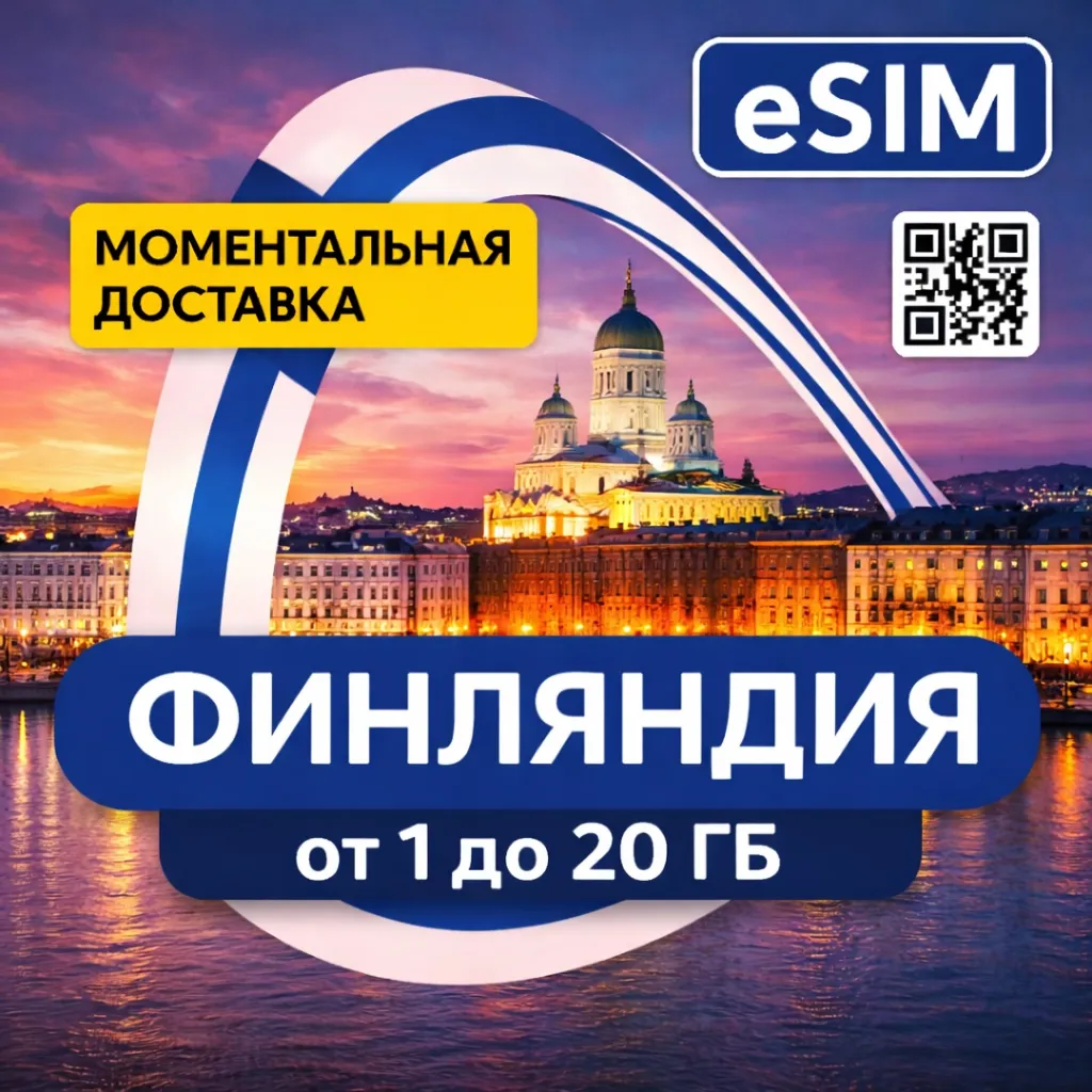 eSIM - Туристическая Финляндия / Безлимит | AIRALO | Premium | есим