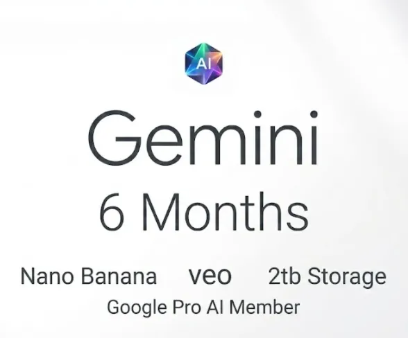 Google AI Pro 6 Months 💎 WRNTY | Gemini 3.0, Nano, Veo 3.1 | 2TB Private Account