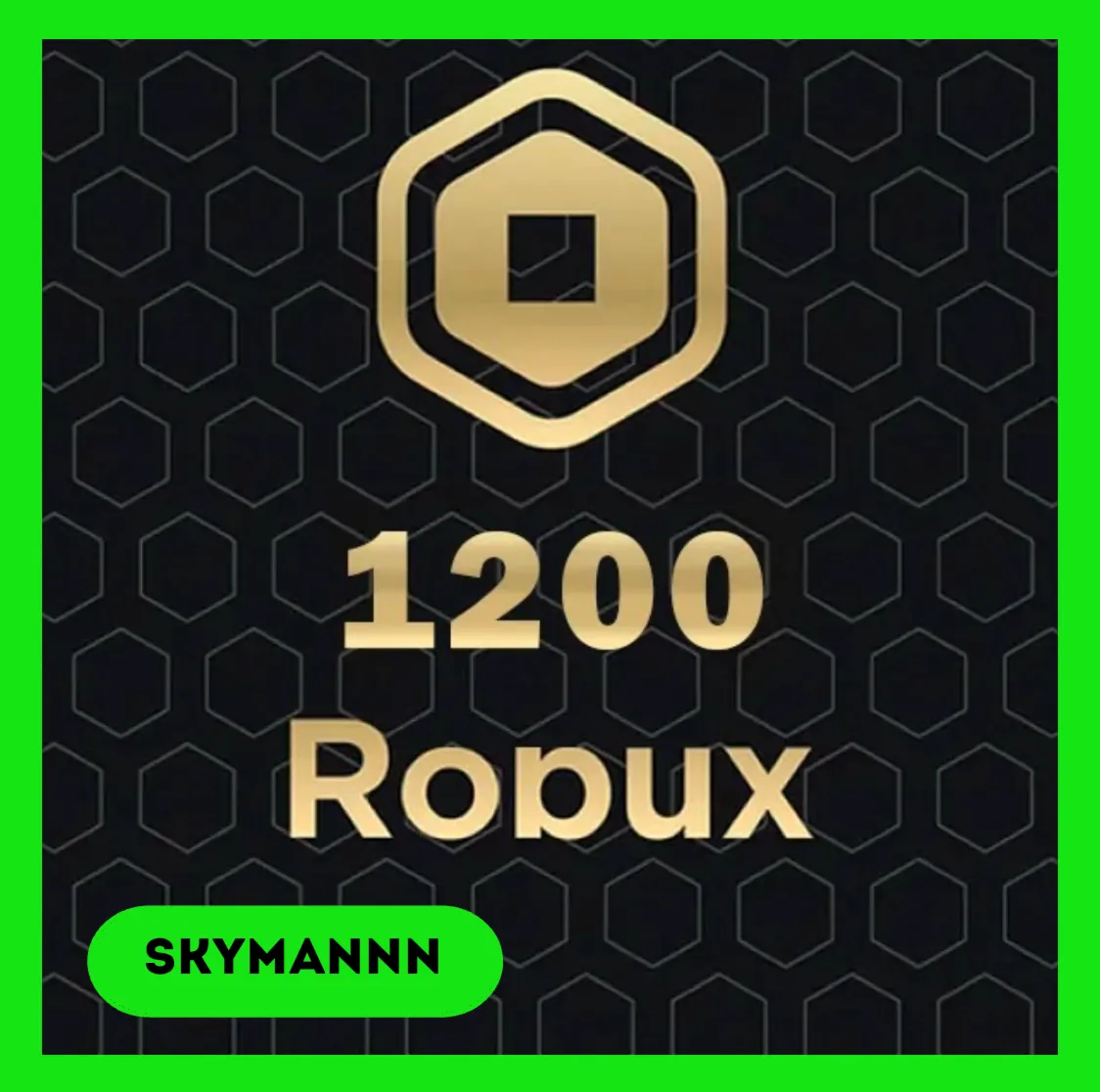 1200 ROBUX КАРТА ПОПОЛНЕНИЯ ROBLOX GLOBAL АВТО 24/7