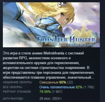 Пограничный охотник: Колесо судьбы Эрзы STEAM РОССИЯ