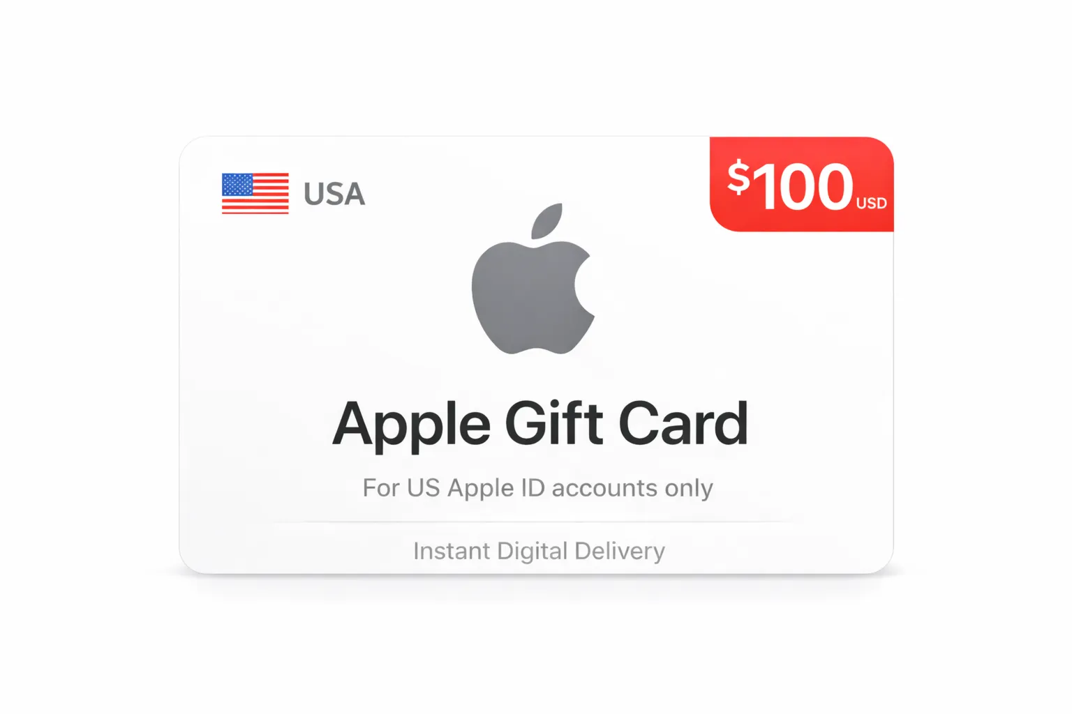 Подарочная карта Apple iTunes USA $100