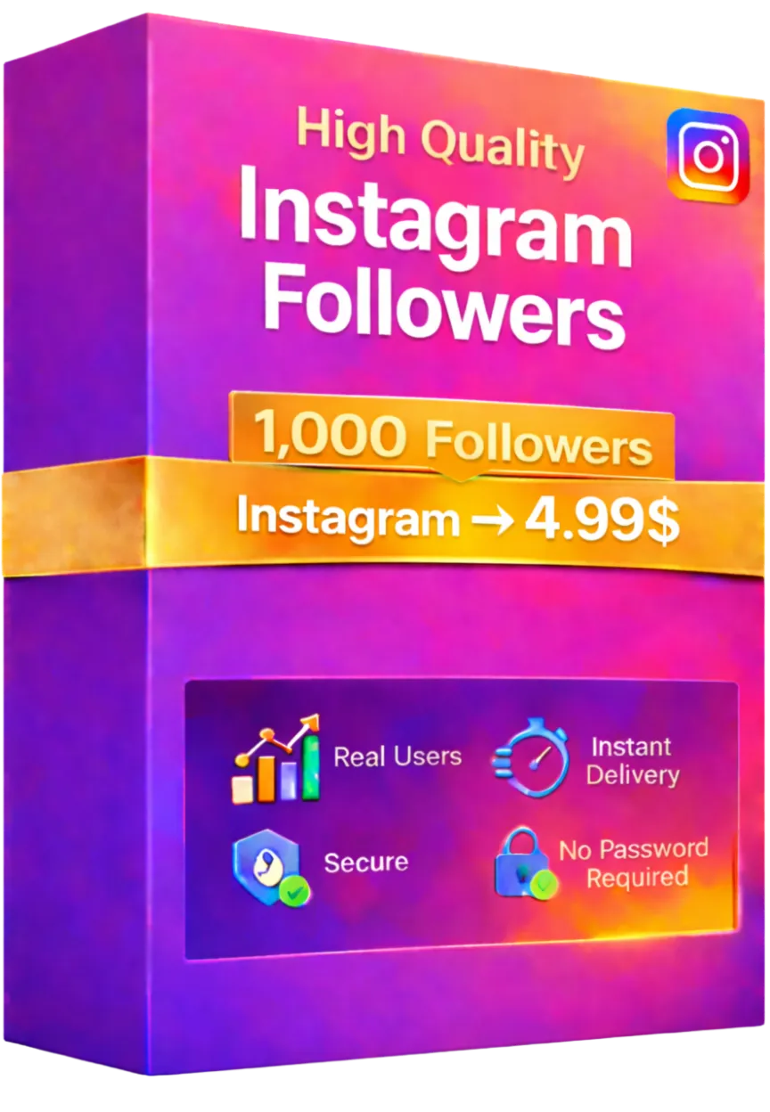 1000 Instagram Followers - 100% Real Accounts - Excellent Quality