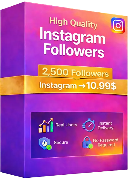 2500 подписчиков Instagram - 100% реальные аккаунты - Отличное качество