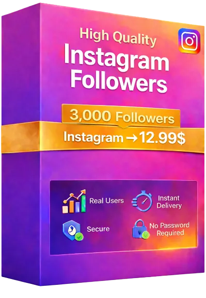 3000 подписчиков Instagram - 100% реальные аккаунты - Отличное качество