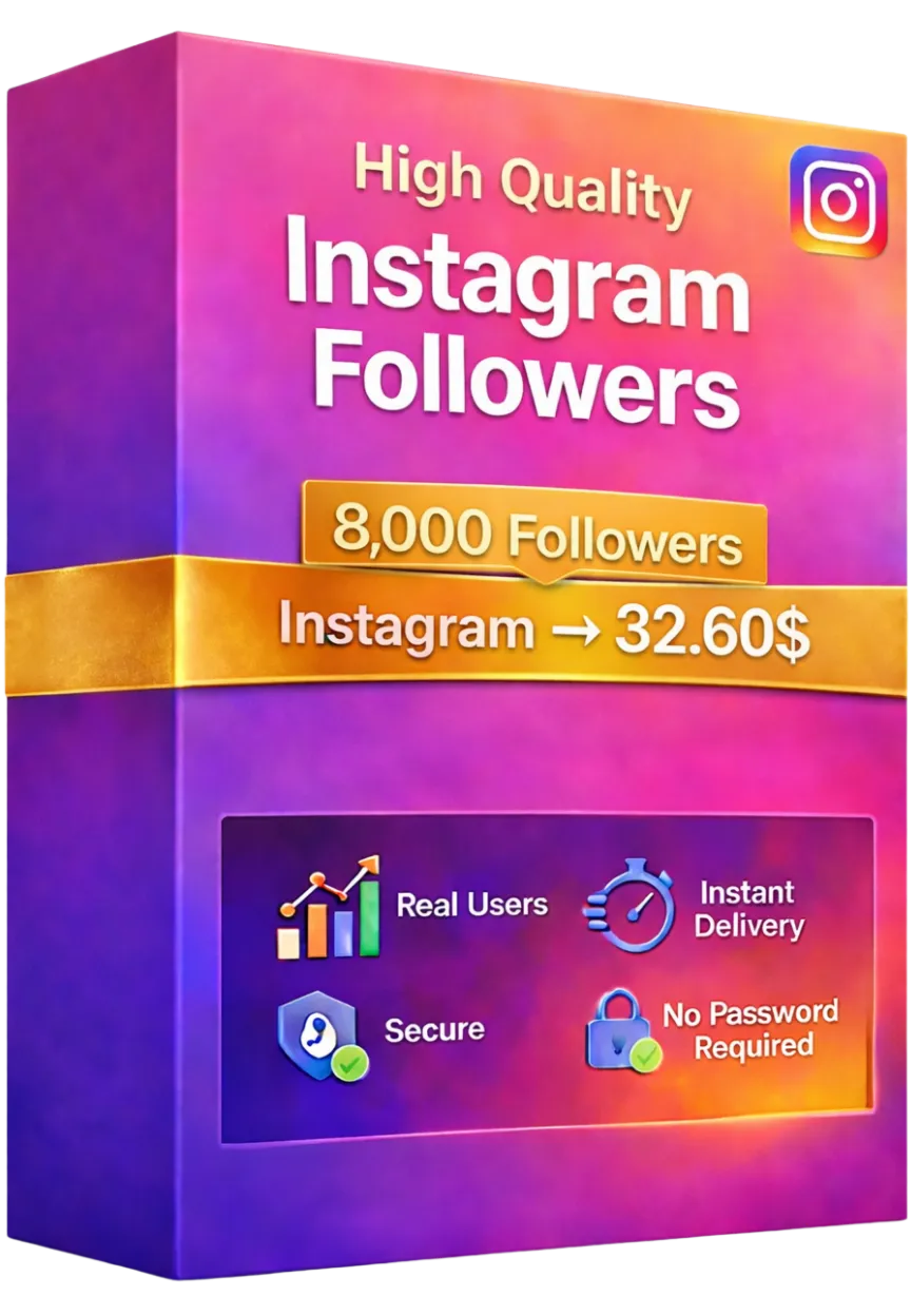 8000 Instagram Followers + 🎁 10,000 FREE Instagram Views – Fast &amp; Stable 🚀