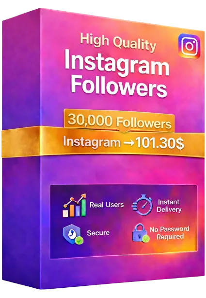 30,000 подписчиков Instagram + 10,000 БЕСПЛАТНЫХ просмотров – Быстро и стабильно