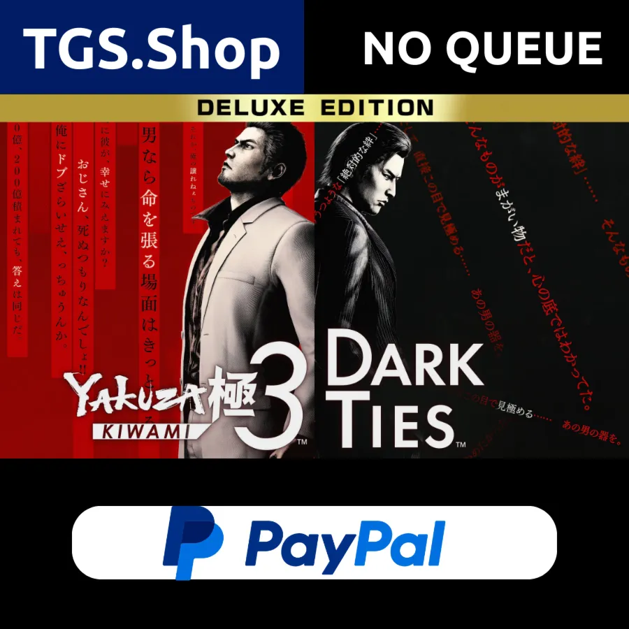 Yakuza Kiwami 3 & Dark Ties Deluxe EditionNO QUEUEPAYPAL