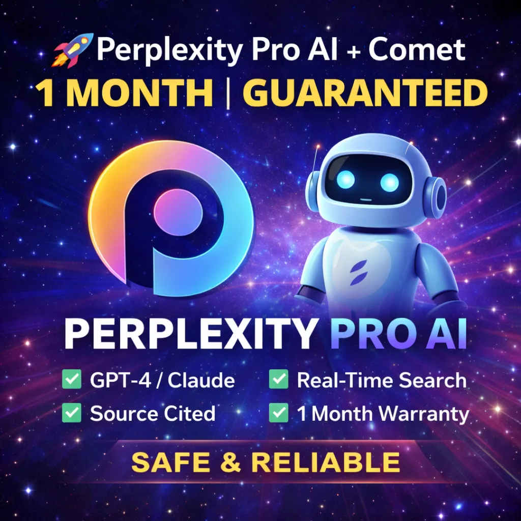 Perplexity Pro AI + Comet на 1 месяцев|Можно продлить