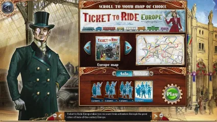 Ticket to Ride: Classic Edition - Europe DLC Steam КЛЮЧ
