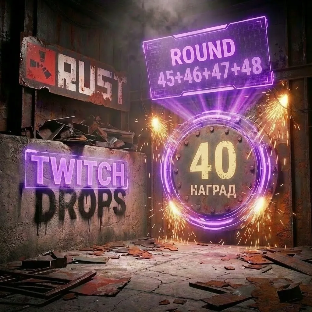 RUST | ТВИЧ ДРОПС | 45+46+47+48 РАУНД | 40 СКИНОВ