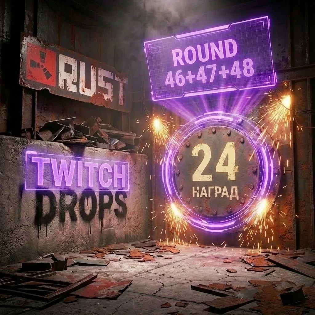 RUST | ТВИЧ ДРОПС | 46+47+48 РАУНД | 24 СКИНА