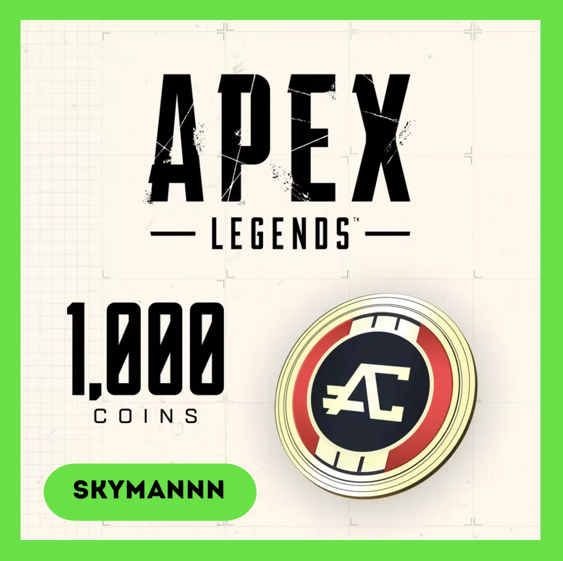 1000 Apex Coins | Apex Legends Xbox КЛЮЧ GLOBAL