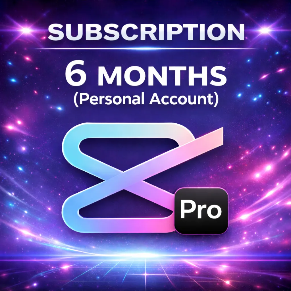 CapCut Pro Subscription (iOS, Android, PC) 6 Month Account