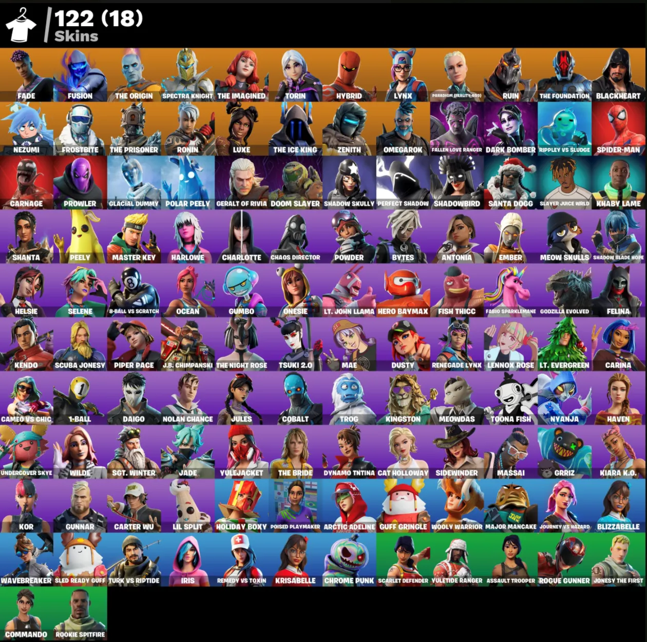 FN (ВСЕ ПЛАТФОРМЫ) | Merry Mint Axe  122 скина (18 платных) | Полный доступ 