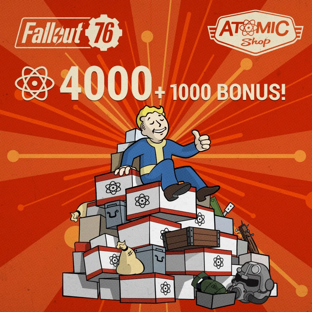 Fallout 76: 4000 (+1000 Bonus) Atoms | XBOX | На любой аккаунт
