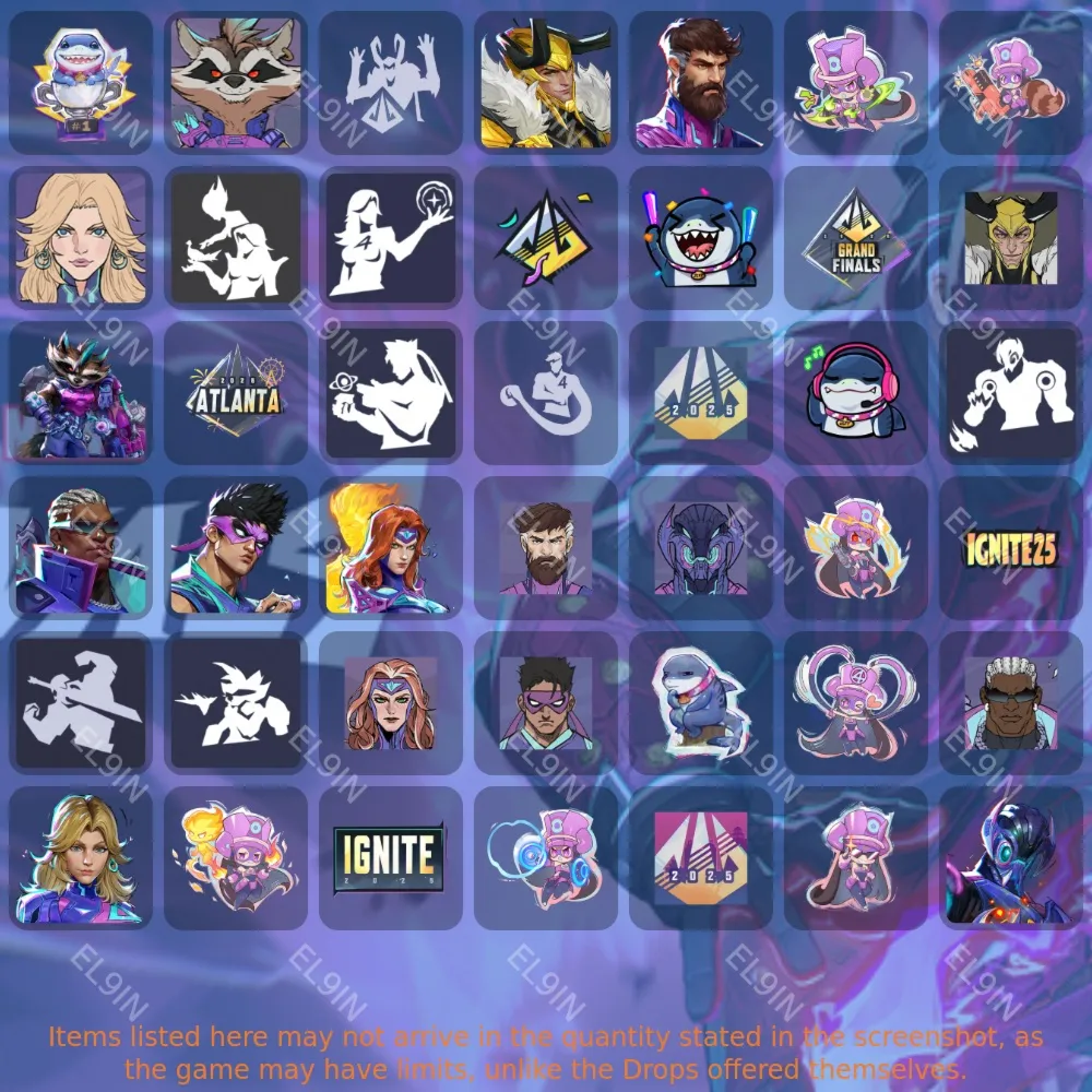 Marvel RivalsТвич Дропсы42 предметов + 