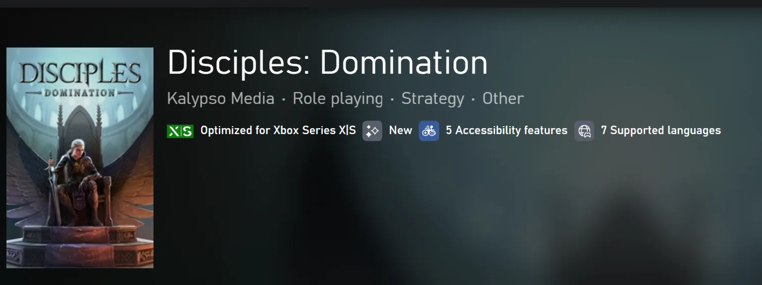 DISCIPLES: DOMINATION XBOX SERIES S|X КЛЮЧ/КОД