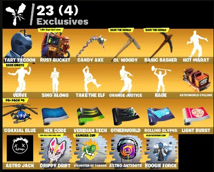 FN (ВСЕ ПЛАТФОРМЫ) 💎 137 (36 платных) скинов | Полный доступ + 2 🎁