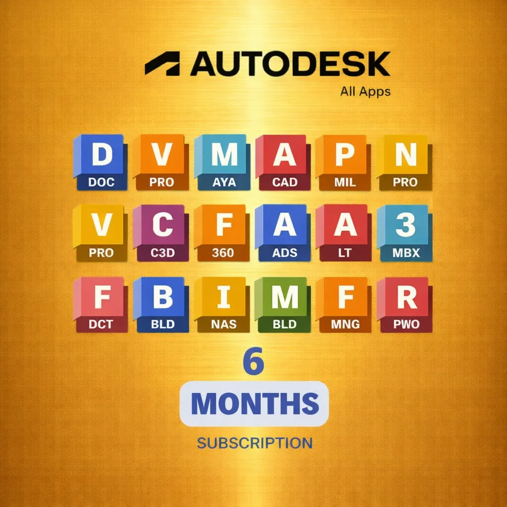 Autodesk All Apps Personal 6-месячная учетная запись (глобальная)