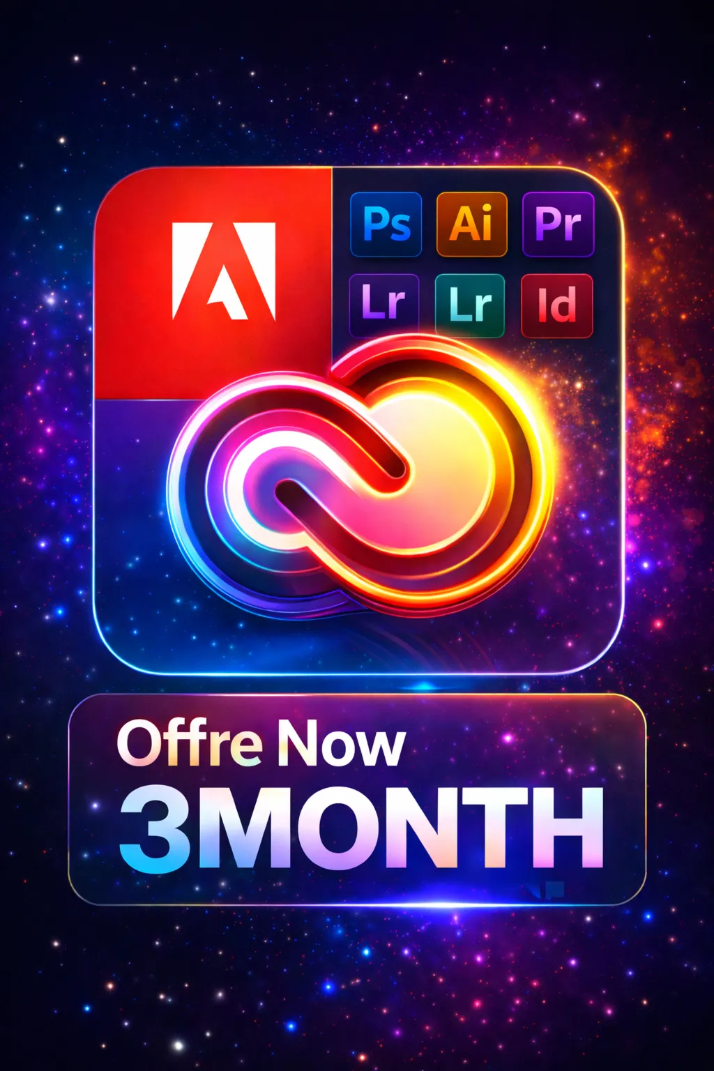 Adobe Creative Cloud All Apps – 3 Months Account