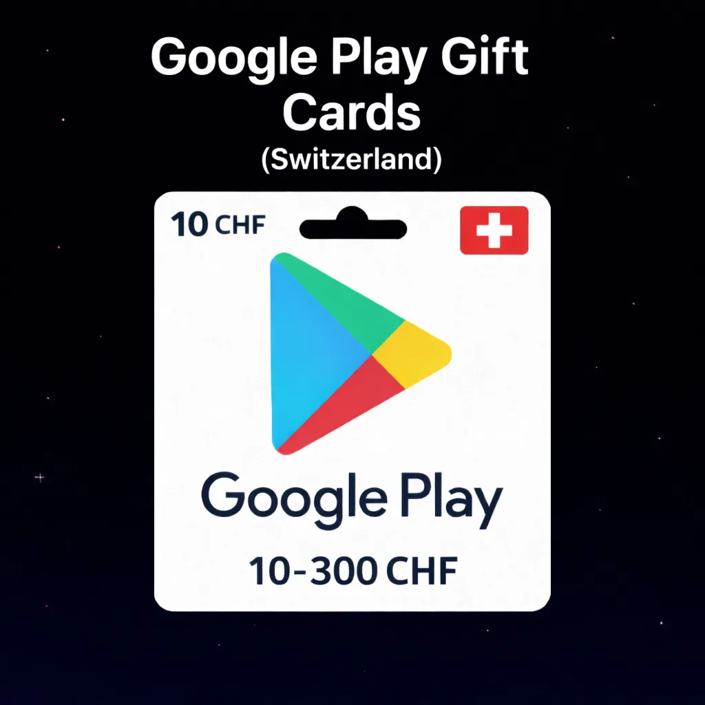 Google Play Gift Cards (Швейцария) 10–300 CHF | Коды пополнения