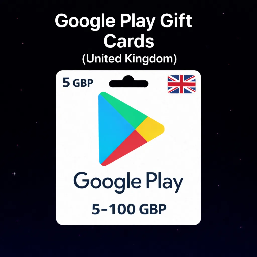 Google Play Gift Cards (Великобритания) 5–100 GBP | Коды пополнения