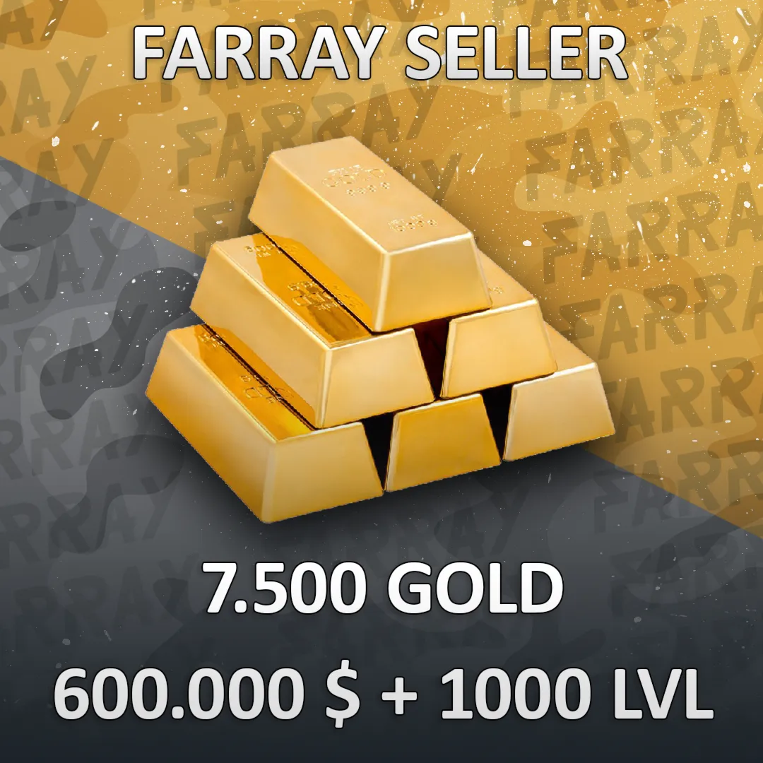 RDO • 7.500 ЗОЛОТА + 600.000 $ + ЛЮБОЙ УРОВЕНЬ 1-1000