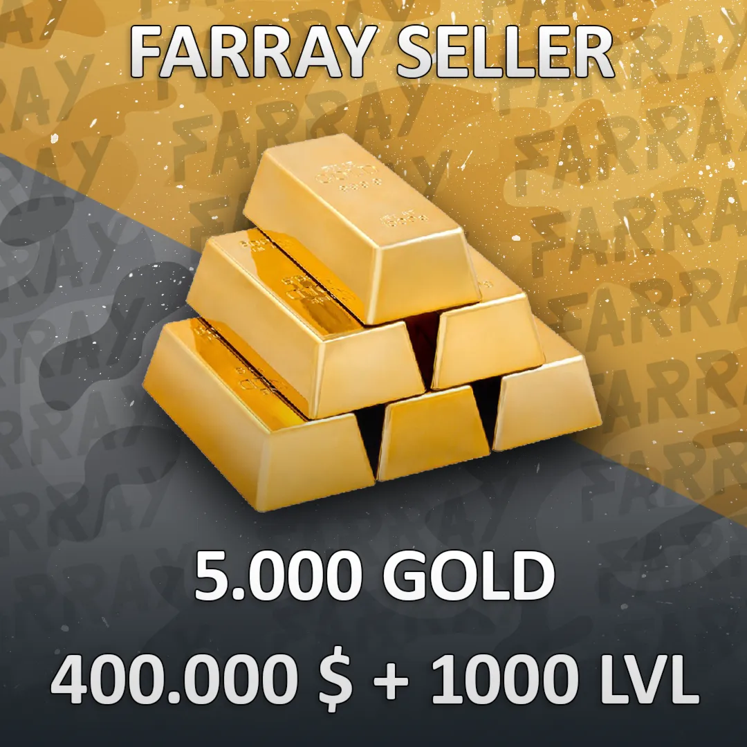 RDO • 5.000 ЗОЛОТА + 400.000 $ + ЛЮБОЙ УРОВЕНЬ 1-1000