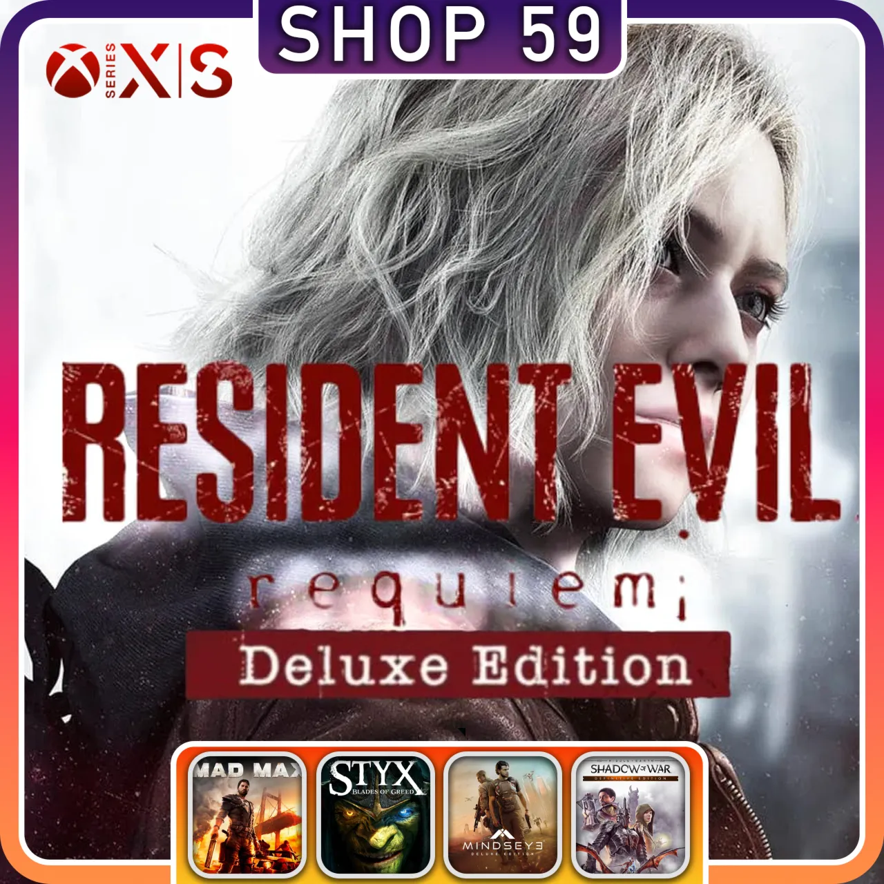 Resident Evil Requiem Deluxe XBOX + 5 ТОП ИГР (аренда)