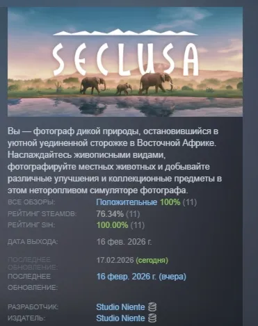 Seclusa АВТОДОСТАВКА STEAM РОССИЯ