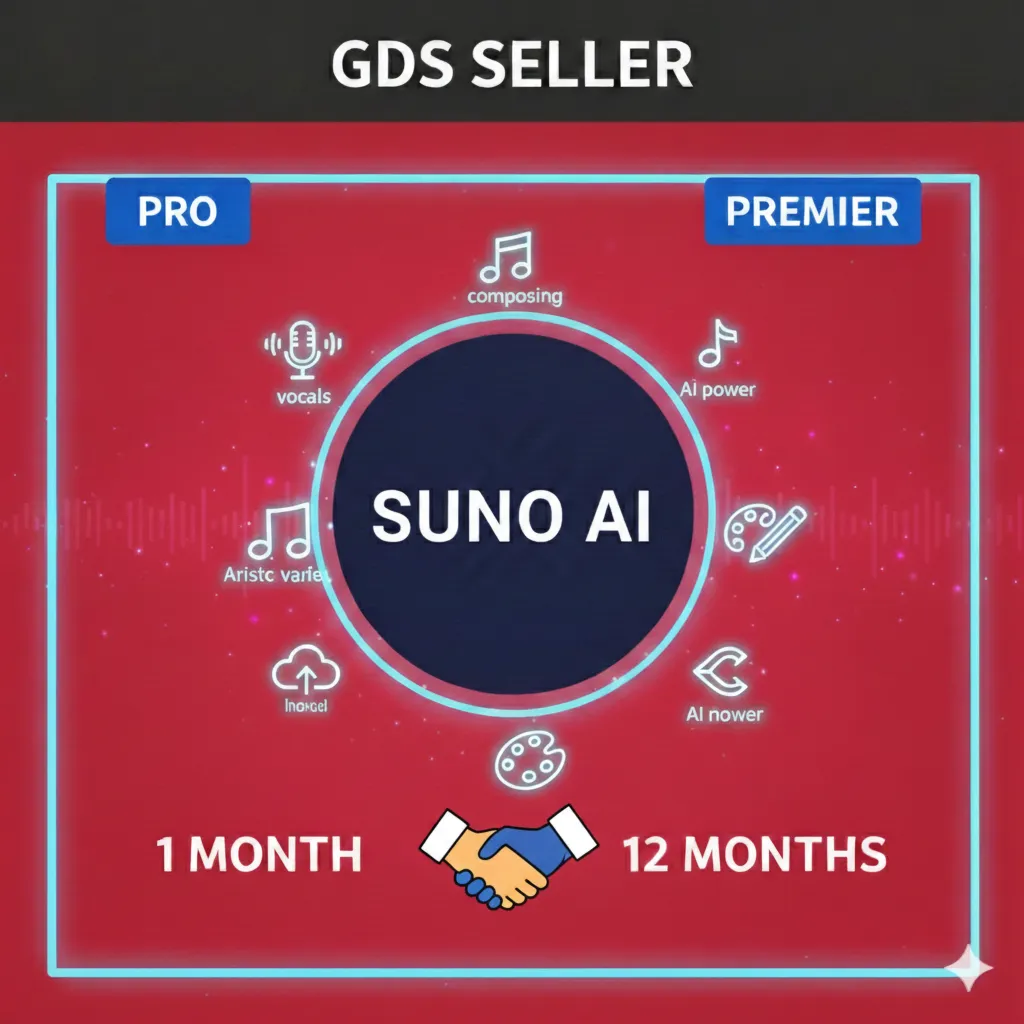 1M/12M/ SUNO AI PRO || ПРЕМИУМ || ПОДПИСКА НА ВАШ АККАУНТ