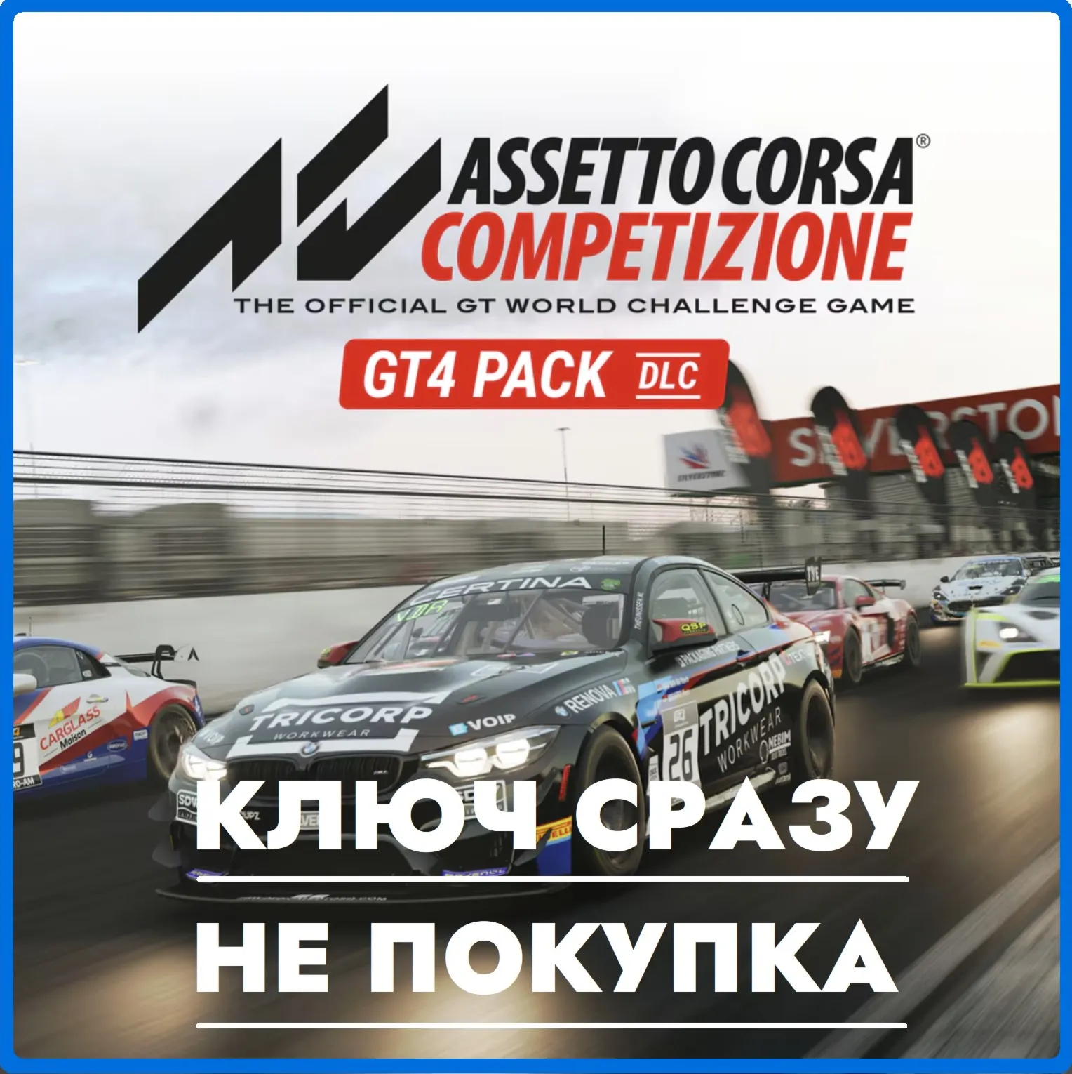 Assetto Corsa Competizione-GT4 Pack DLC/КЛЮЧ/PS4/PS5