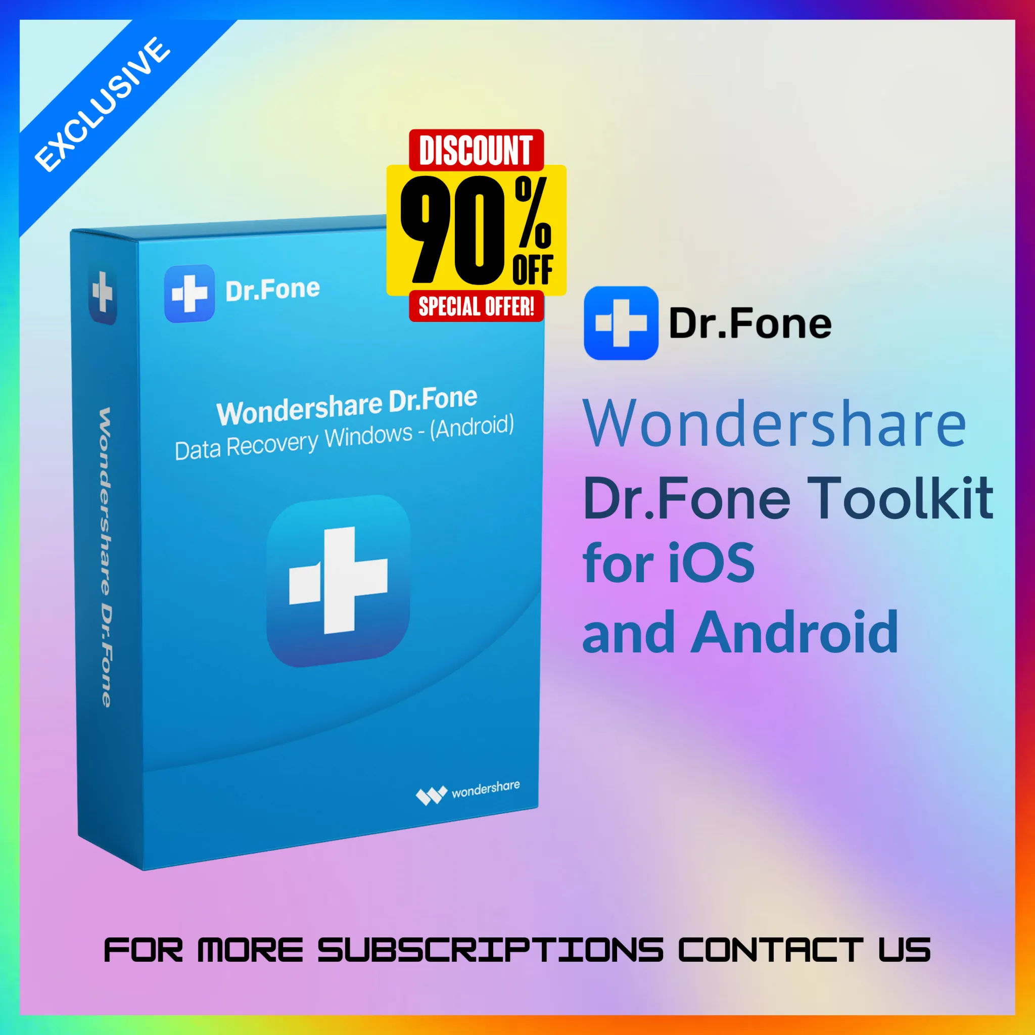 Dr.Fone– Пожизненный доступ для Windows (IOS & Android)