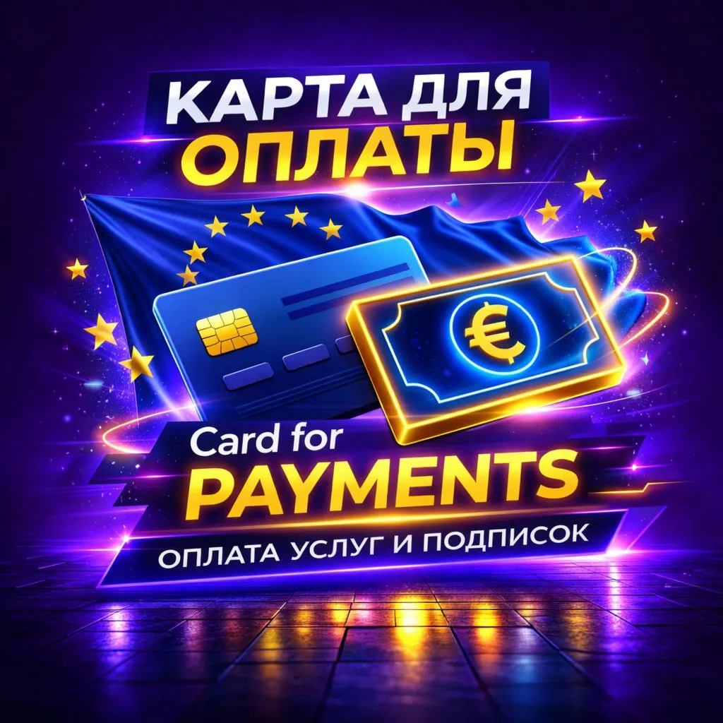 100€ EU (euro) eu card Steam,Google,Epic,другие