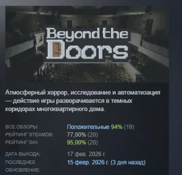 Beyond the Doors АВТОДОСТАВКА STEAM РОССИЯ