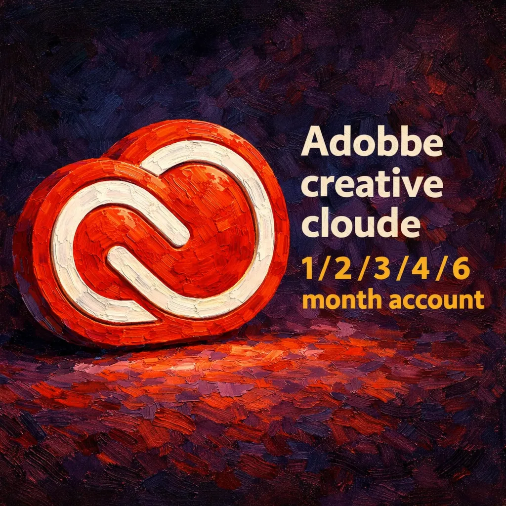Личный Аккаунт Adobe Creative Cloud PRO 1/2/3/4 Месяцев