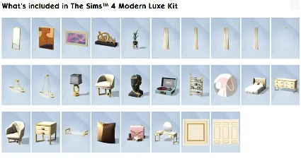 The Sims 4 - Modern Luxe Kit DLC EU EA App КЛЮЧ ЕВРОПА